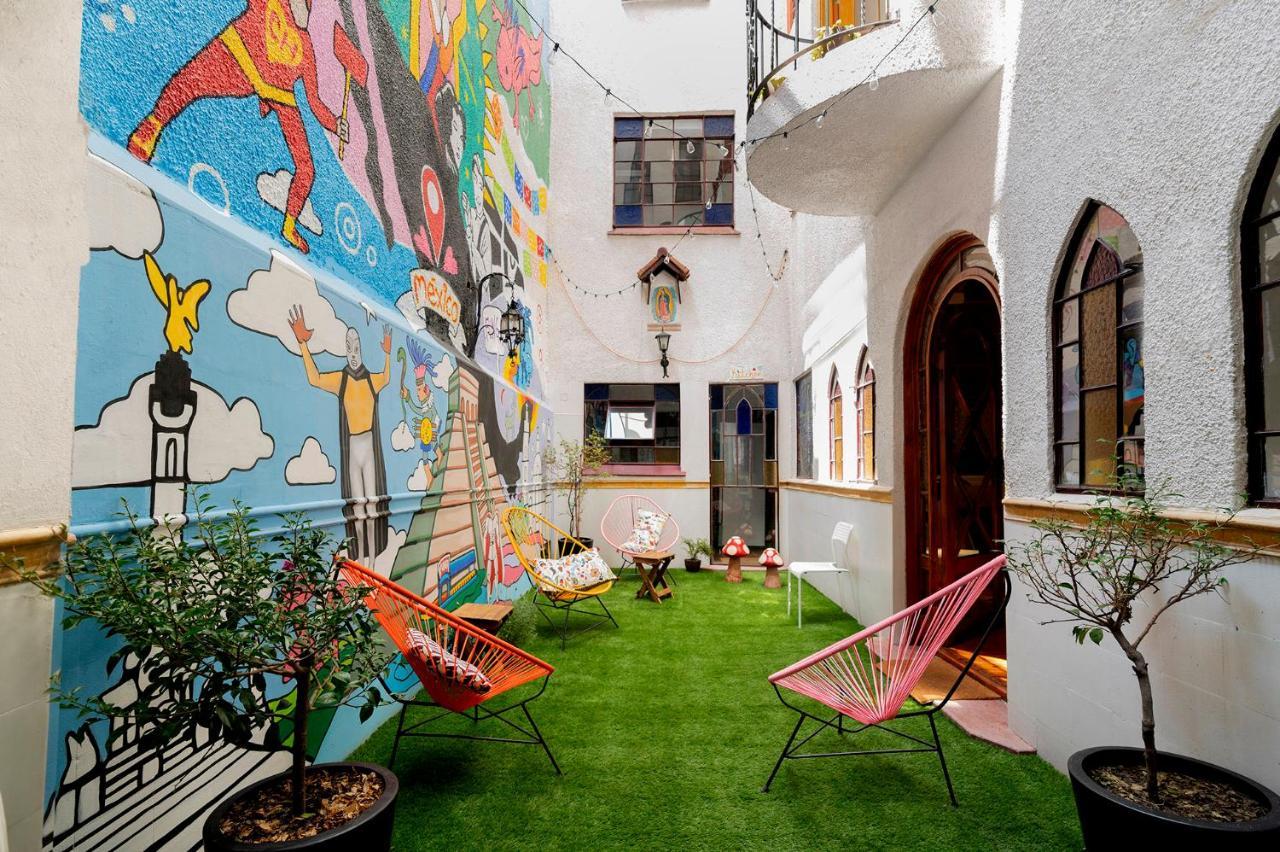 Hostal Fungi Casa Rosa Mexico By Eksteriør billede