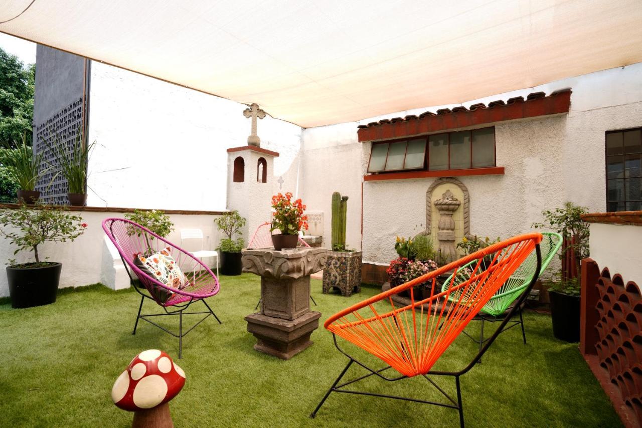 Hostal Fungi Casa Rosa Mexico By Eksteriør billede